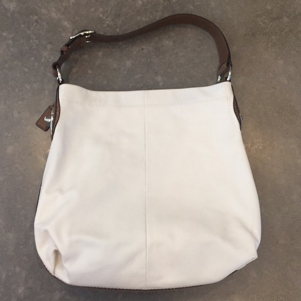 Coach White Leather Purse, Excellent Condition